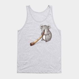 Koala Playing the Didgeridoo Tank Top